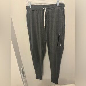Vuori Mens Sunday Performance Jogger Charcoal Gray Size Small Active Pants